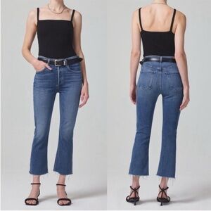 Citizens of Humanity Isola Mid Rise Crop Boot Cut Jeans 29